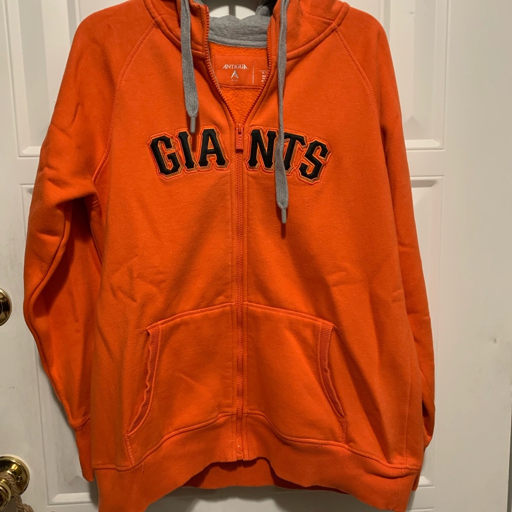 EUC San Francisco Giants Antigua Vibrant Orange Hoodie
